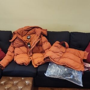 Cozy Orange Kids Puffer Jacket